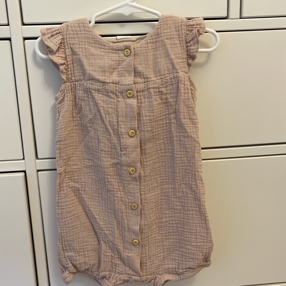 H&M Kids Beige Snap Up Romper